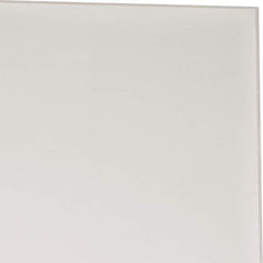 Made in USA - 1 Ft. Long x 4 Inch Wide x 1/8 Inch High, Virgin PTFE, Rectangular Plastic Bar - White, +/- 0.060 Tolerance - Industrial Tool & Supply