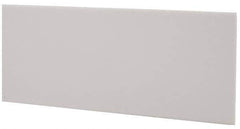 Made in USA - 4 Ft. Long x 4 Inch Wide x 1/8 Inch High, Virgin PTFE, Rectangular Plastic Bar - White, +/- 0.060 Tolerance - Industrial Tool & Supply