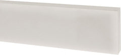 USA Sealing - 1' x 1" x 1/4" White PTFE (Virgin) Rectangular Bar - Industrial Tool & Supply