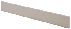 USA Sealing - 4' x 1-1/2" x 1/4" White PTFE (Virgin) Rectangular Bar - Industrial Tool & Supply