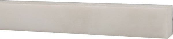 USA Sealing - 1' x 1/2" x 3/8" White PTFE (Virgin) Rectangular Bar - Industrial Tool & Supply