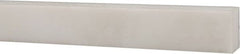 USA Sealing - 1' x 1/2" x 3/8" White PTFE (Virgin) Rectangular Bar - Industrial Tool & Supply