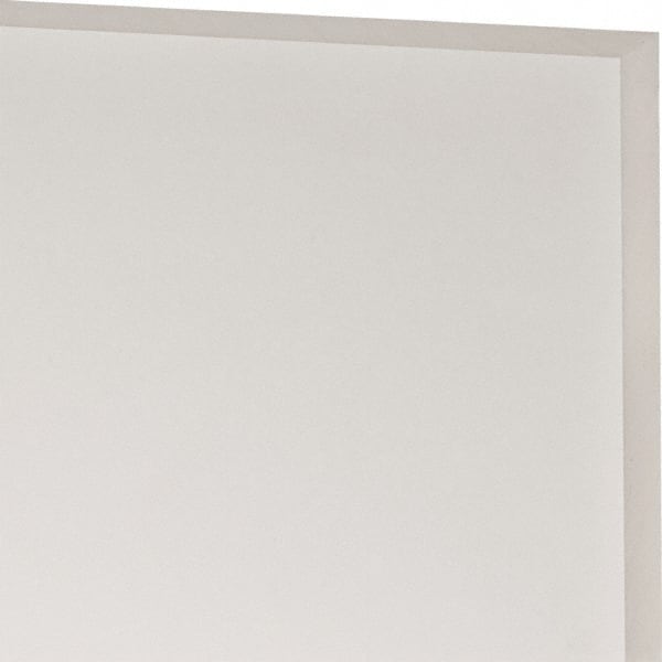 USA Sealing - 1' x 4" x 1/2" White PTFE (Virgin) Rectangular Bar - Industrial Tool & Supply