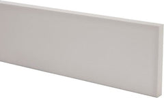 USA Sealing - 2' x 4" x 1/2" White PTFE (Virgin) Rectangular Bar - Industrial Tool & Supply