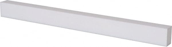 USA Sealing - 2' x 2" x 1" White PTFE (Virgin) Rectangular Bar - Industrial Tool & Supply