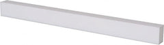USA Sealing - 2' x 2" x 1" White PTFE (Virgin) Rectangular Bar - Industrial Tool & Supply