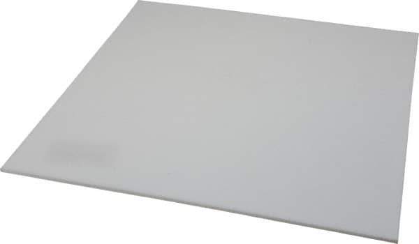 Made in USA - 1/8" Thick x 12" Wide x 1' Long, PTFE (Mechanical Grade) Sheet - ±0.010 Tolerance - Industrial Tool & Supply