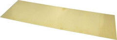 Made in USA - 10 Piece, 18 Inch Long x 6 Inch Wide x 0.002 Inch Thick, Shim Sheet Stock - Brass - Industrial Tool & Supply