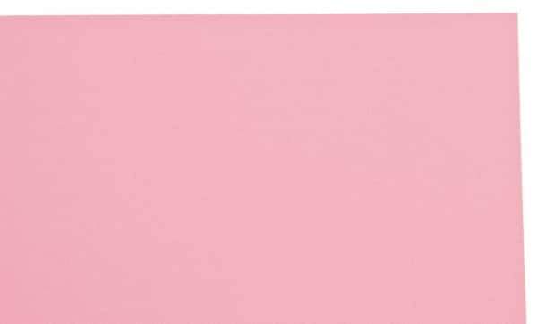 Made in USA - 1 Piece, 10" Wide x 20" Long Plastic Shim Stock Sheet - Pink, ±10% Tolerance - Industrial Tool & Supply