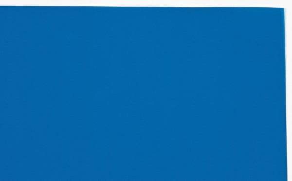 Made in USA - 1 Piece, 20" Wide x 20" Long Plastic Shim Stock Sheet - Blue, ±10% Tolerance - Industrial Tool & Supply