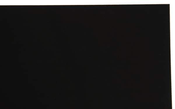 Made in USA - 1 Piece, 20" Wide x 20" Long Plastic Shim Stock Sheet - Black, ±10% Tolerance - Industrial Tool & Supply