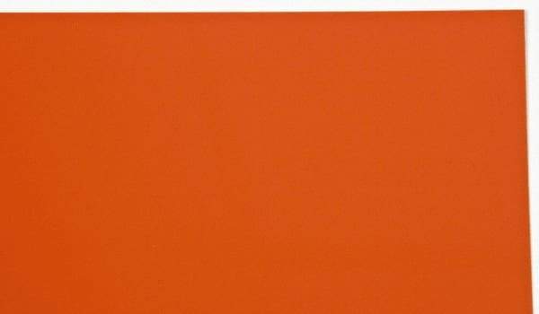 Made in USA - 1 Piece, 20" Wide x 20" Long Plastic Shim Stock Sheet - Coral (Color), ±10% Tolerance - Industrial Tool & Supply