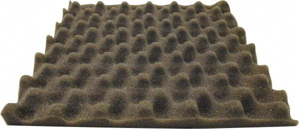 Singer Safety - 27" Long x 54" Wide, Polyester Polyurethane Convoluted Foam - Dept of Transportation MVSS #302, Underwriters Laboratories UL94 #HF-1 Specification, Charcoal Gray - Industrial Tool & Supply