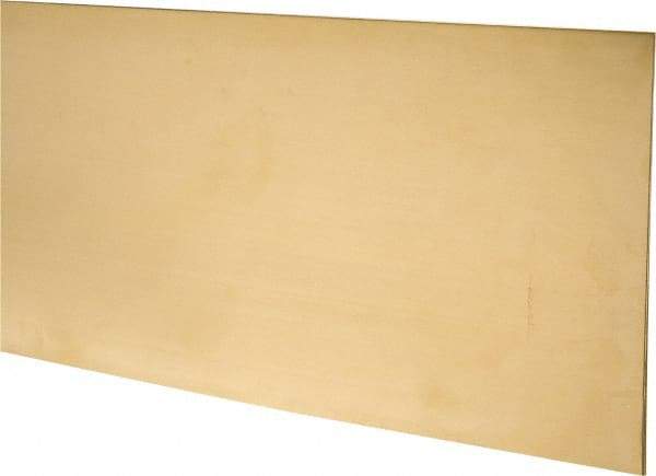 Made in USA - 2 Piece, 25 Inch Long x 6 Inch Wide x 0.025 Inch Thick, Shim Sheet Stock - Brass - Industrial Tool & Supply