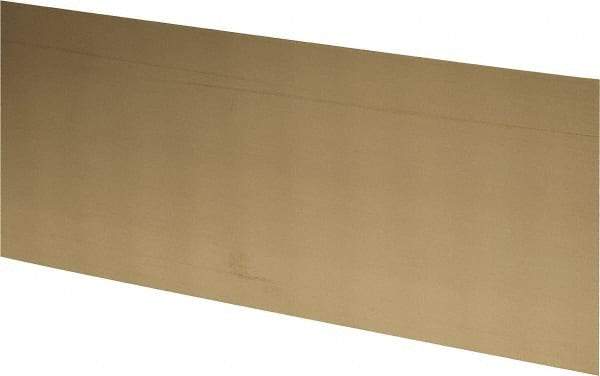 Made in USA - 2 Piece, 25 Inch Long x 6 Inch Wide x 0.031 Inch Thick, Shim Sheet Stock - Brass - Industrial Tool & Supply