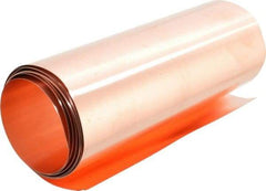 Made in USA - 4 Piece, 50 Inch Long x 6 Inch Wide x 0.001 to 0.01 Inch Thick, Assortment Roll Shim Stock - Copper, 0.001 to 0.01 Inch Thick - Industrial Tool & Supply