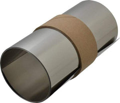Made in USA - 1.25 m Long x 150 mm Wide x 0.3 mm Thick, Roll Shim Stock - Stainless Steel - Industrial Tool & Supply