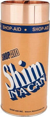 Made in USA - 100 Inch Long x 6 Inch Wide x 0.006 Inch Thick, Roll Shim Stock - Copper - Industrial Tool & Supply