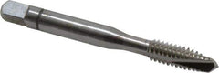 Balax - 1/4-20 UNC, 3 Flute, Bright Finish, Powdered Metal Spiral Point Tap - Plug Chamfer, Right Hand Thread, 2-1/2" OAL, 0.83" Thread Length, 0.255" Shank Diam, Series BX100 - Exact Industrial Supply