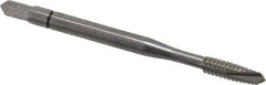 Balax - #6-32 UNC, 3 Flute, Bright Finish, Powdered Metal Spiral Point Tap - Plug Chamfer, Right Hand Thread, 2" OAL, 0.48" Thread Length, 0.141" Shank Diam, Series BX100 - Exact Industrial Supply