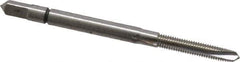 Balax - M3x0.50 Metric Coarse, 3 Flute, Bright Finish, Powdered Metal Spiral Point Tap - Plug Chamfer, Right Hand Thread, 1-15/16" OAL, 0.62" Thread Length, 0.141" Shank Diam, 6H Class of Fit, Series BX150 - Exact Industrial Supply