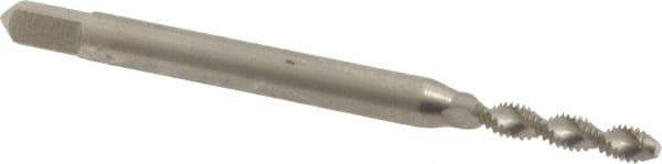 Balax - M2.5x0.45 Metric Coarse 2 Flute 4H Modified Bottoming Spiral Flute Tap - Powdered Metal, Bright Finish, 1-13/16" OAL, Right Hand Flute, Right Hand Thread, D3, Series BX200 - Exact Industrial Supply