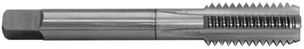 Balax - 1/2-20 UNF 2B 4 Flute TiN Finish Cobalt Straight Flute Machine Tap - Bottoming, Right Hand Thread, 3-3/8" OAL, 1" Thread Length, H5 Limit, Oversize - Exact Industrial Supply
