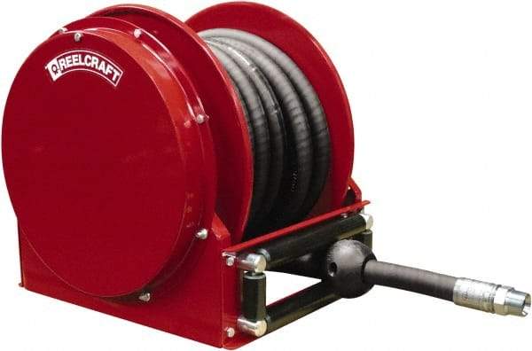 Reelcraft - 50' Spring Retractable Hose Reel - 250 psi, Hose Included - Industrial Tool & Supply