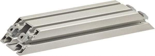 80/20 Inc. - 40mm Wide, Open Shelving Accessory/Component - Aluminum, Clear Anodized Finish, 320mm Long, Use with 4590 - Industrial Tool & Supply