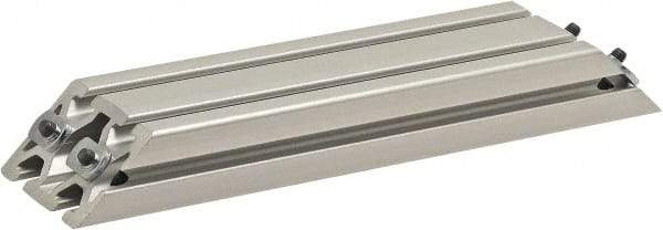 80/20 Inc. - 40mm Wide, Open Shelving Accessory/Component - Aluminum, Clear Anodized Finish, 320mm Long, Use with 4080 - Industrial Tool & Supply