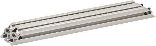 80/20 Inc. - 25mm Wide, Open Shelving Accessory/Component - Aluminum, Clear Anodized Finish, 320mm Long, Use with 2550 - Industrial Tool & Supply