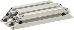80/20 Inc. - 25mm Wide, Open Shelving Accessory/Component - Aluminum, Clear Anodized Finish, 160mm Long, Use with 3060 - Industrial Tool & Supply