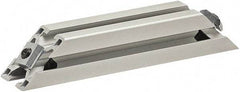 80/20 Inc. - 25mm Wide, Open Shelving Accessory/Component - Aluminum, Clear Anodized Finish, 160mm Long, Use with 3030 - Industrial Tool & Supply