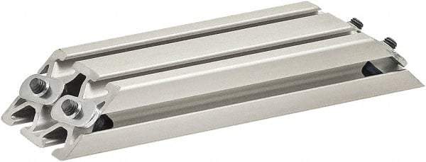 80/20 Inc. - 25mm Wide, Open Shelving Accessory/Component - Aluminum, Clear Anodized Finish, 160mm Long, Use with 2550 - Industrial Tool & Supply