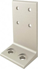 80/20 Inc. - 56mm Wide, Open Shelving Accessory/Component - Aluminum, Clear Anodized Finish, 80mm Long, Use with 40-4080 & Bolt Kit 75-3422 - Industrial Tool & Supply