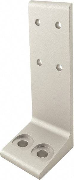 80/20 Inc. - 56mm Wide, Open Shelving Accessory/Component - Aluminum, Clear Anodized Finish, 50mm Long, Use with 25-2550 & Bolt Kit 75-3412 - Industrial Tool & Supply