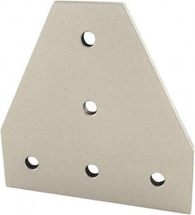 80/20 Inc. - 75mm Wide, Open Shelving Accessory/Component - Aluminum, Clear Anodized Finish, 75mm Long, Use with 25 Series & Bolt Kit 75-3404 - Industrial Tool & Supply