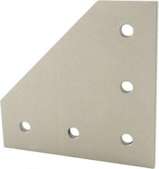 80/20 Inc. - 90mm Wide, Open Shelving Accessory/Component - Aluminum, Clear Anodized Finish, 90mm Long, Use with 30 Series & Bolt Kit 75-3600 - Industrial Tool & Supply