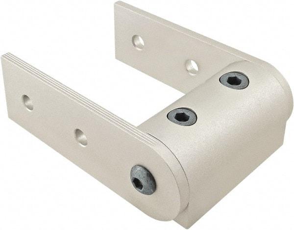 80/20 Inc. - 40mm Wide, Open Shelving Universal Pivot Nub Assembly - Aluminum, Clear Anodized Finish, 120mm Long, Use with 40 Series & Bolt Kit 75-3422 - Industrial Tool & Supply