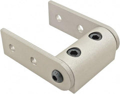 80/20 Inc. - 25mm Wide, Open Shelving Universal Pivot Nub Assembly - Aluminum, Clear Anodized Finish, 75mm Long, Use with 25 Series & Bolt Kit 75-3404 - Industrial Tool & Supply