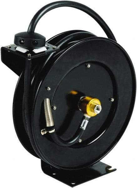 T&S Brass - 35' Spring Retractable Hose Reel - 300 psi, Hose Included - Industrial Tool & Supply