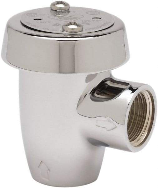 T&S Brass - 1/2" Fit, Vacuum Breaker Assembly - Chrome - Industrial Tool & Supply