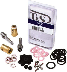 T&S Brass - 58 Pieces Two Handle Faucet Faucet Repair Kit - Complete Two Handle Repair Kit Style - Industrial Tool & Supply
