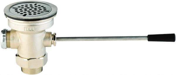 T&S Brass - Drain Component - Includes Waste Drain Valve and Adapter - Industrial Tool & Supply
