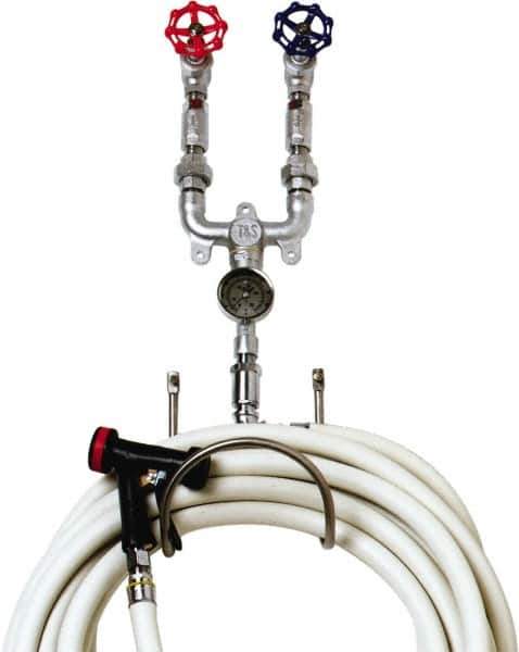 T&S Brass - 3/4" Pipe, 200 Max psi, Chrome Plated Brass Water Mixing Valve & Unit - NPT End Connections - Industrial Tool & Supply