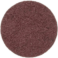 Merit Abrasives - 1" Disc Diam, 60 Grit, Aluminum Oxide Quick Change Disc - Type S Attaching System, Coated, Brown, 40,000 RPM, ALO Series - Industrial Tool & Supply