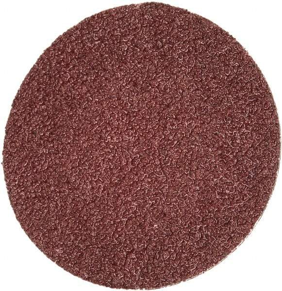 Merit Abrasives - 2" Disc Diam, 50 Grit, Aluminum Oxide Quick Change Disc - Type R Attaching System, Coated, Brown, 30,000 RPM, ALO Series - Industrial Tool & Supply