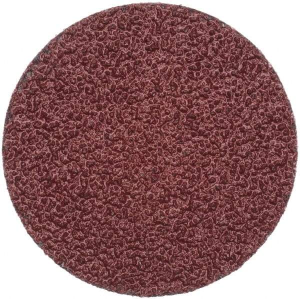 Merit Abrasives - 2" Disc Diam, 36 Grit, Aluminum Oxide Quick Change Disc - Type R Attaching System, Coated, Brown, 30,000 RPM, ALO Series - Industrial Tool & Supply