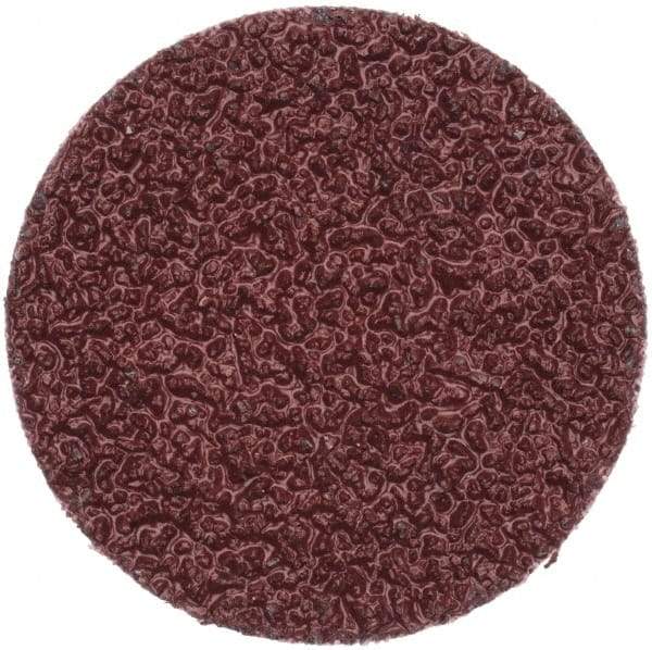 Merit Abrasives - 2" Disc Diam, 24 Grit, Aluminum Oxide Quick Change Disc - Type R Attaching System, Coated, Brown, 30,000 RPM, ALO Series - Industrial Tool & Supply