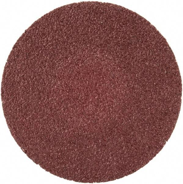 Merit Abrasives - 1-1/2" Disc Diam, 100 Grit, Aluminum Oxide Quick Change Disc - Type R Attaching System, Coated, Brown, 30,000 RPM, ALO Series - Industrial Tool & Supply